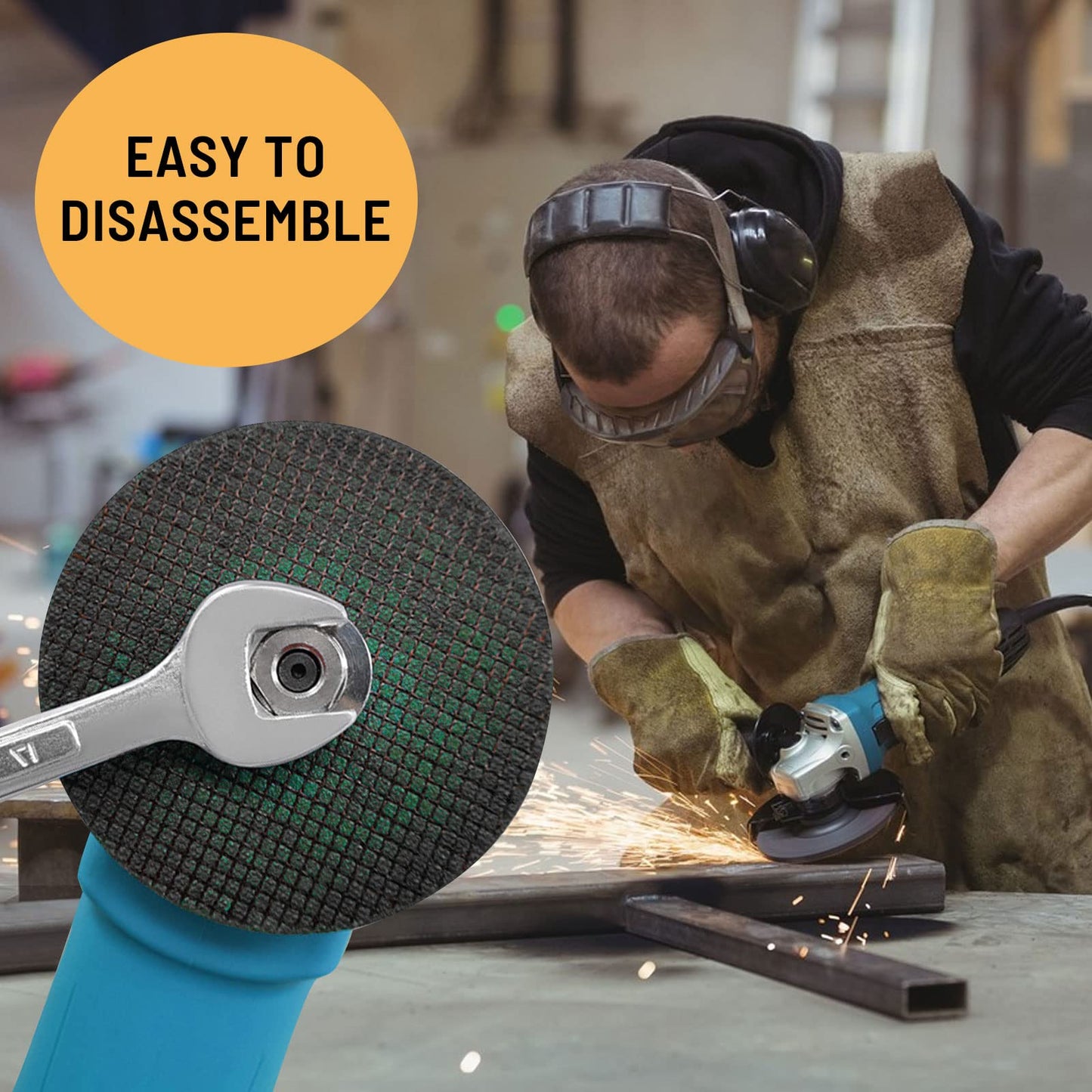 (🔥Last Day Promotion  - 50% off)100-Type Angle Grinder Nuts